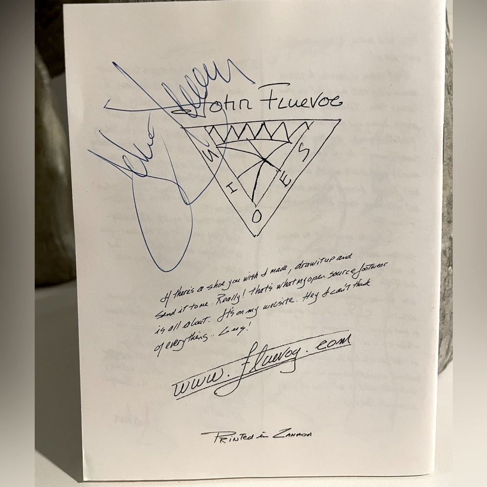 John Fluevog.. vintage book